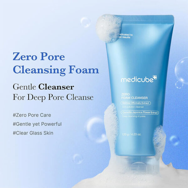 فوم شستشوی صورت مدی کیوب مدل zero حجم 120 گرم - تصویر 5
